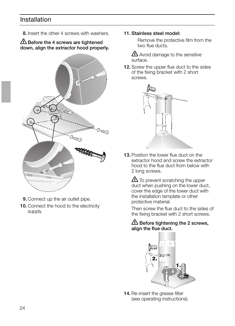 Installation | Bosch DKE 93 User Manual | Page 13 / 16
