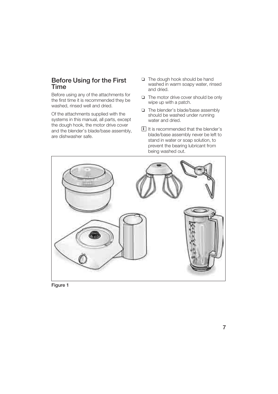Before using for the first time | Bosch MUM6N10UC User Manual | Page 7 / 84