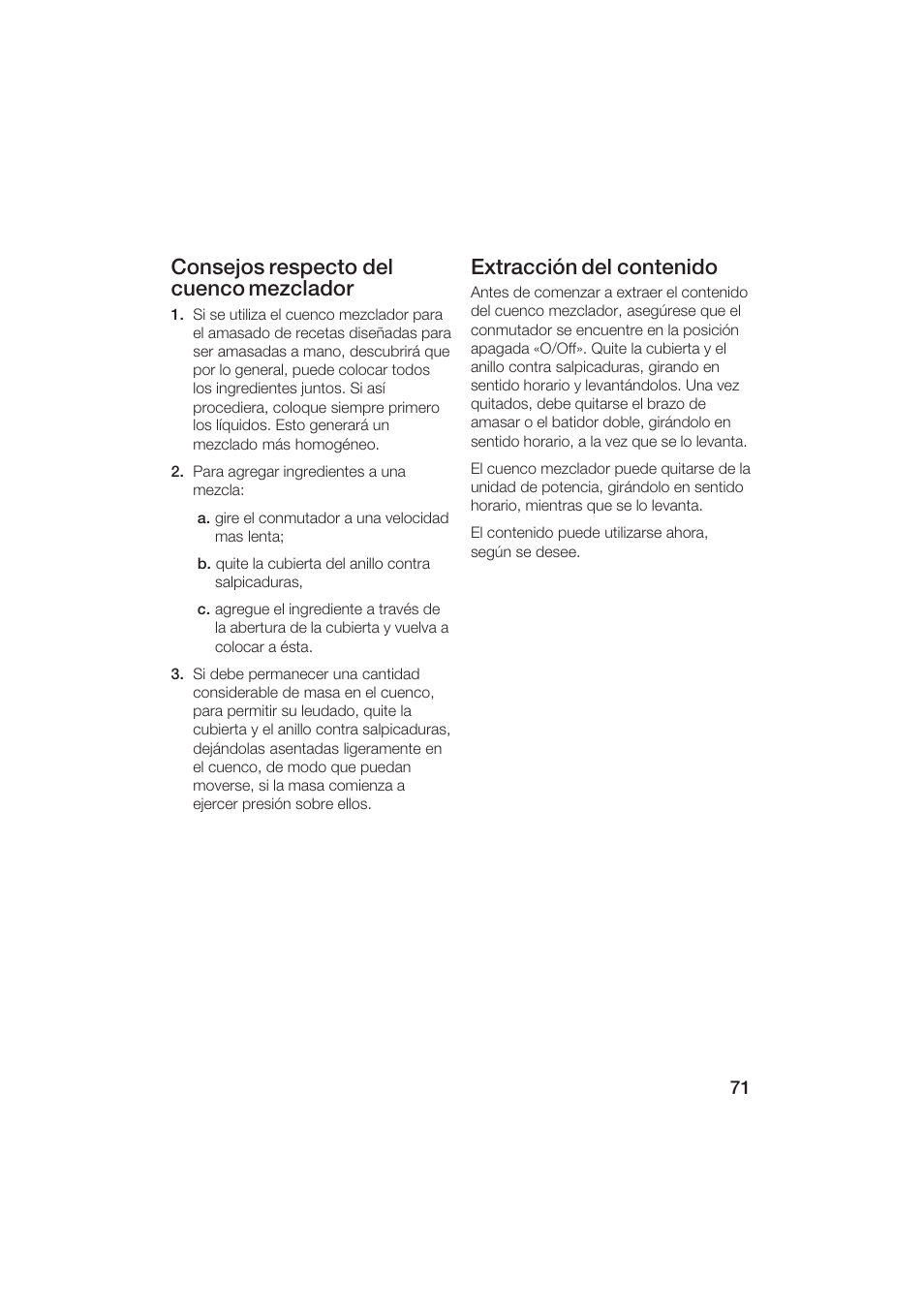 Bosch MUM6N10UC User Manual | Page 71 / 84