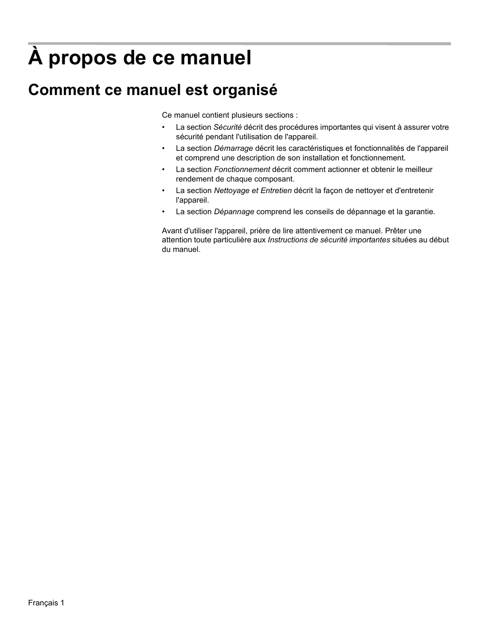À propos de ce manuel, Comment ce manuel est organisé | Bosch HWD27 User Manual | Page 20 / 56