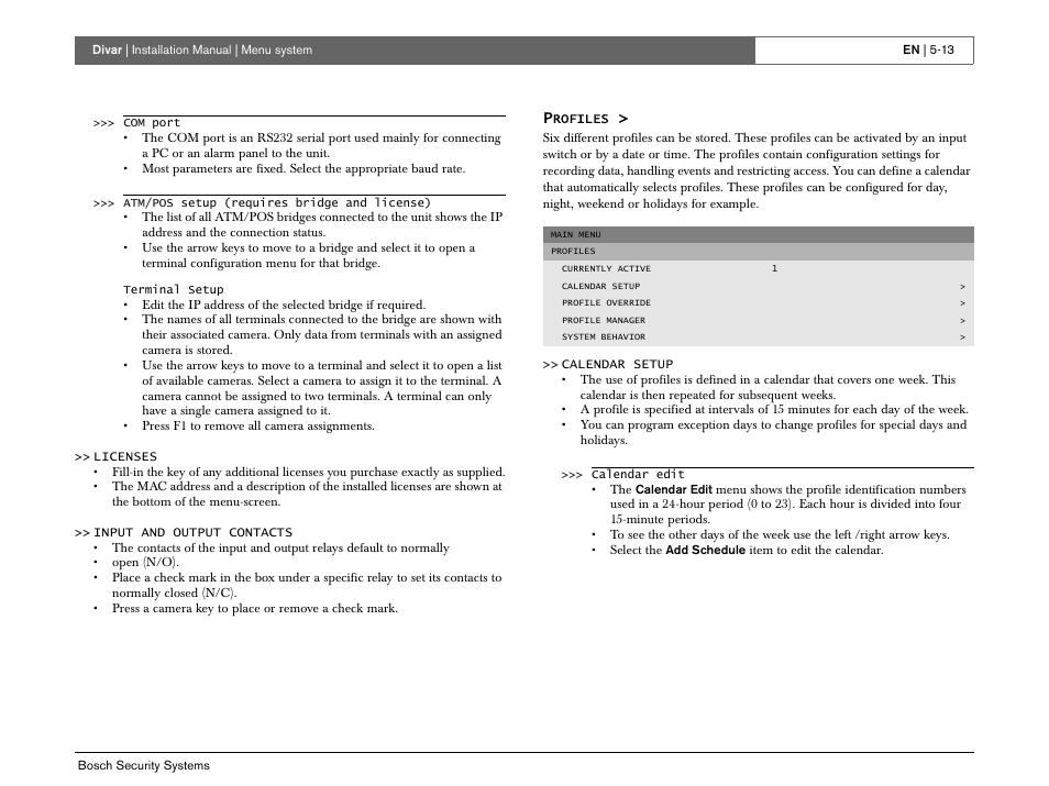 Bosch Divar -Digital Versatile Recorder User Manual | Page 55 / 80