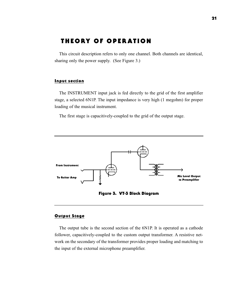 D.W. Fearn VT-3 User Manual | Page 19 / 23