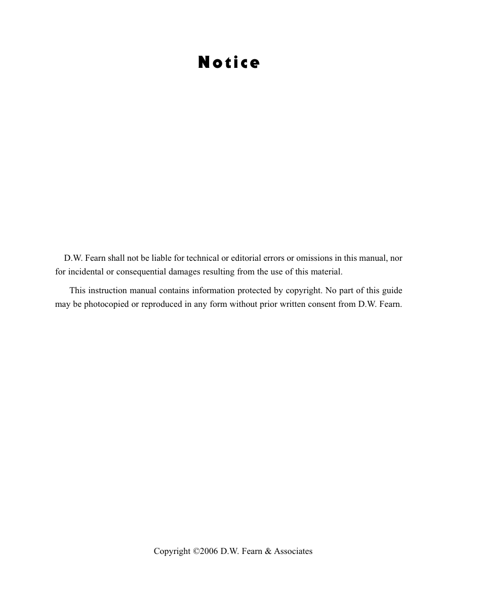 D.W. Fearn VT-3 User Manual | Page 4 / 23