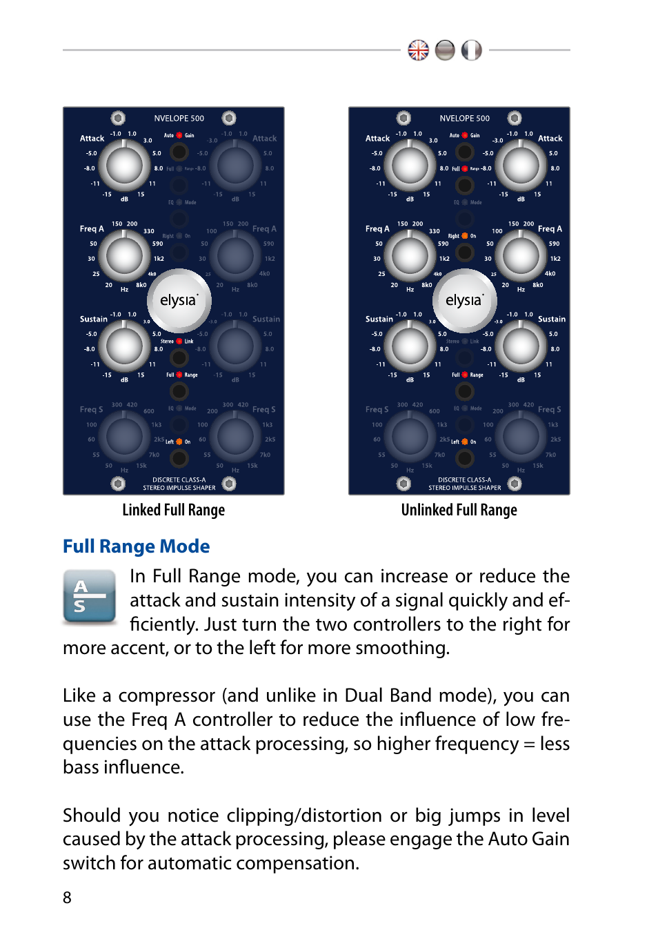 Full range mode | elysia nvelope 500 User Manual | Page 8 / 16
