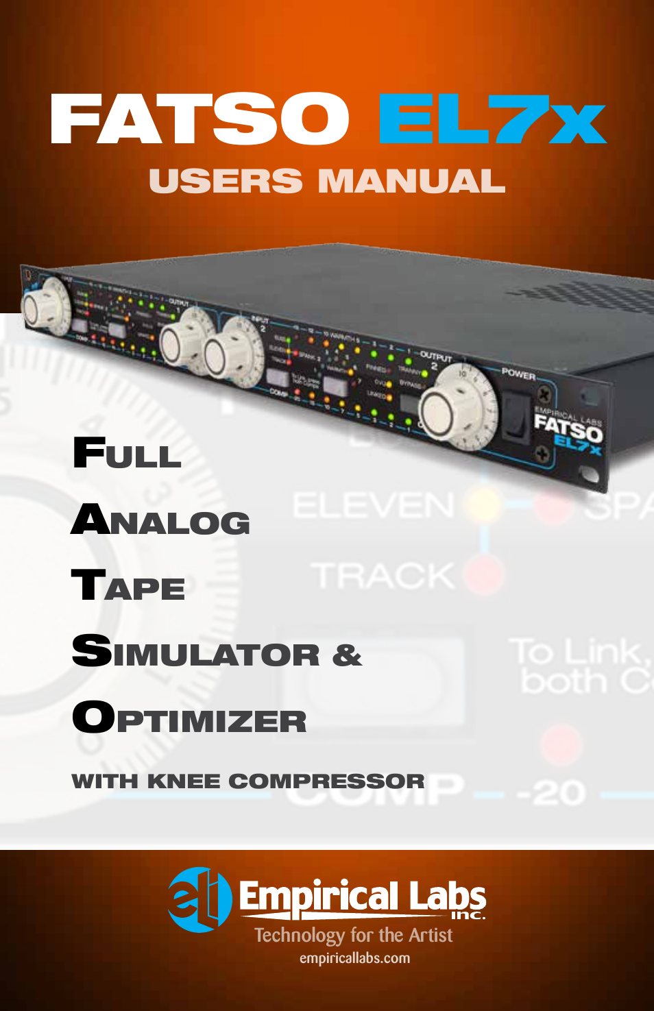 Empirical Labs EL-7x User Manual | 9 pages