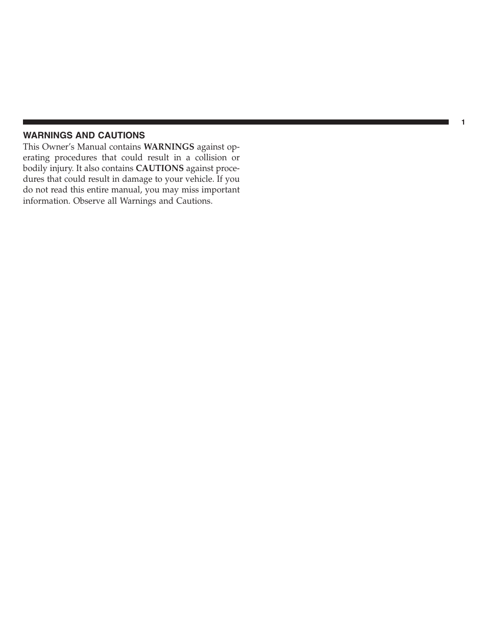 Warnings and cautions | FIAT 2013 500 User Manual | Page 3 / 206