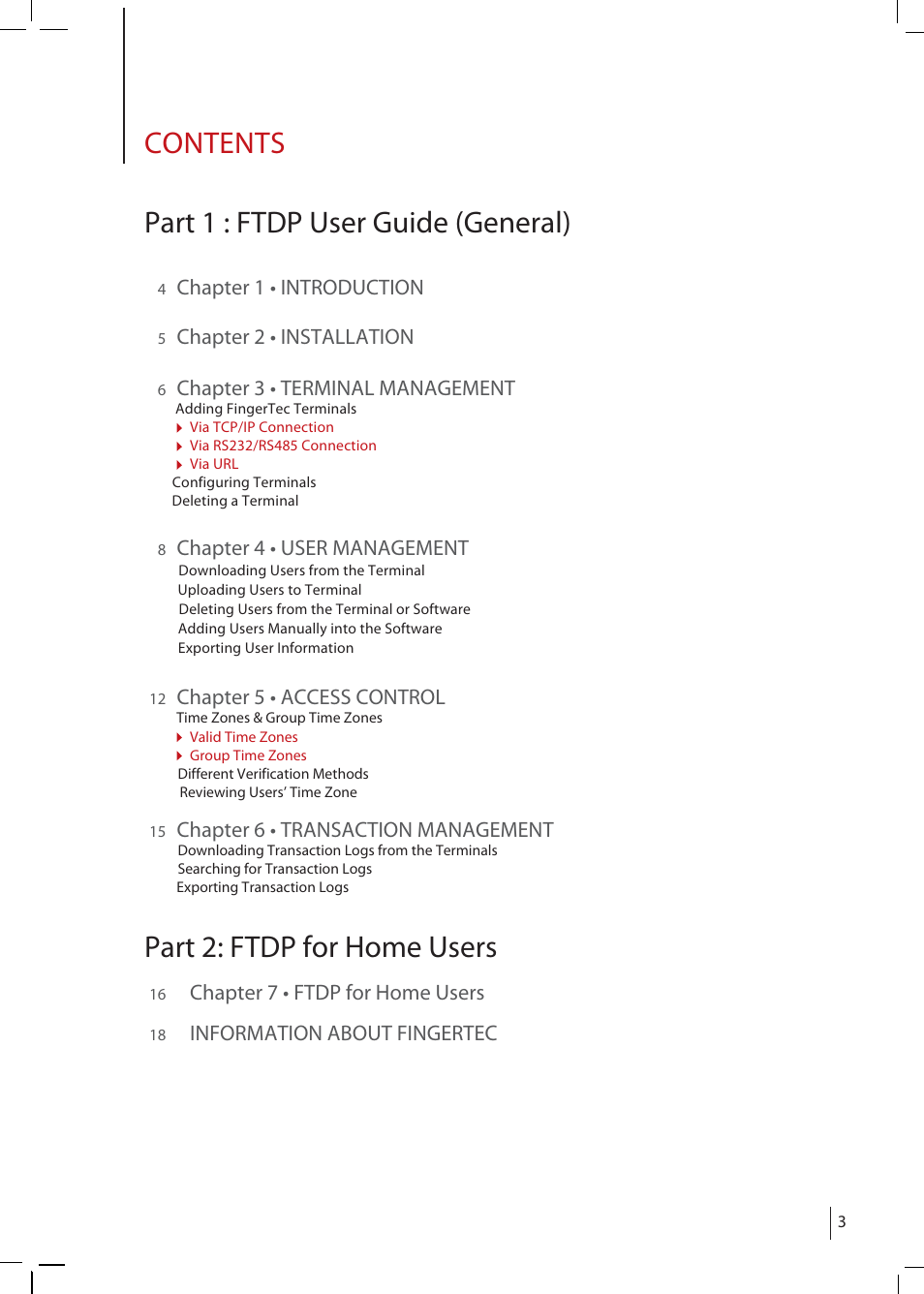 FingerTec FTDP (FingerTec Data Processor) User Manual | Page 2 / 18