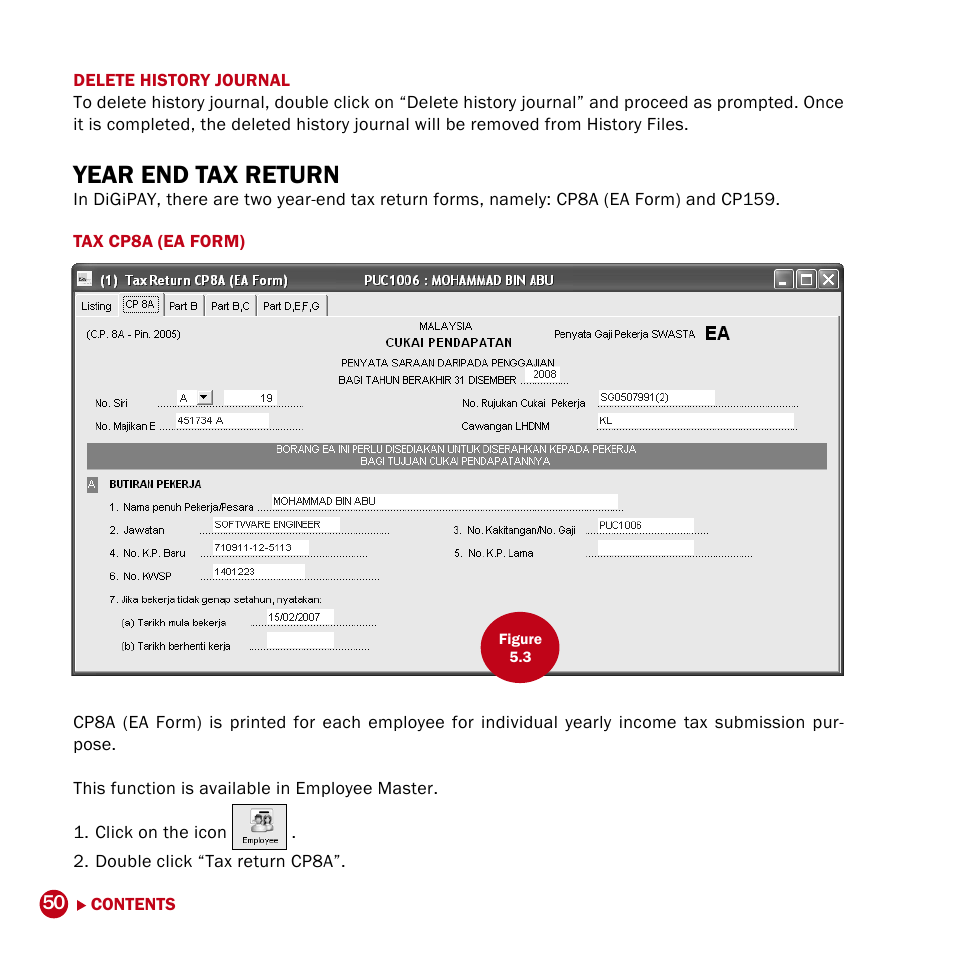 Year end tax return | FingerTec DiGiPAY User Manual | Page 53 / 74