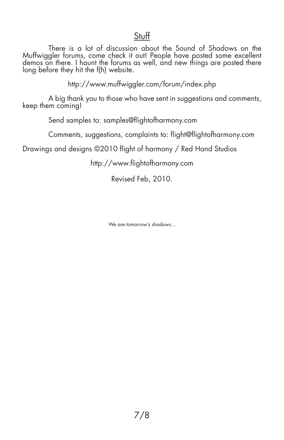 7/8 stuff | Flight of Harmony Sound of Shadows rev1.0 User Manual | Page 8 / 9