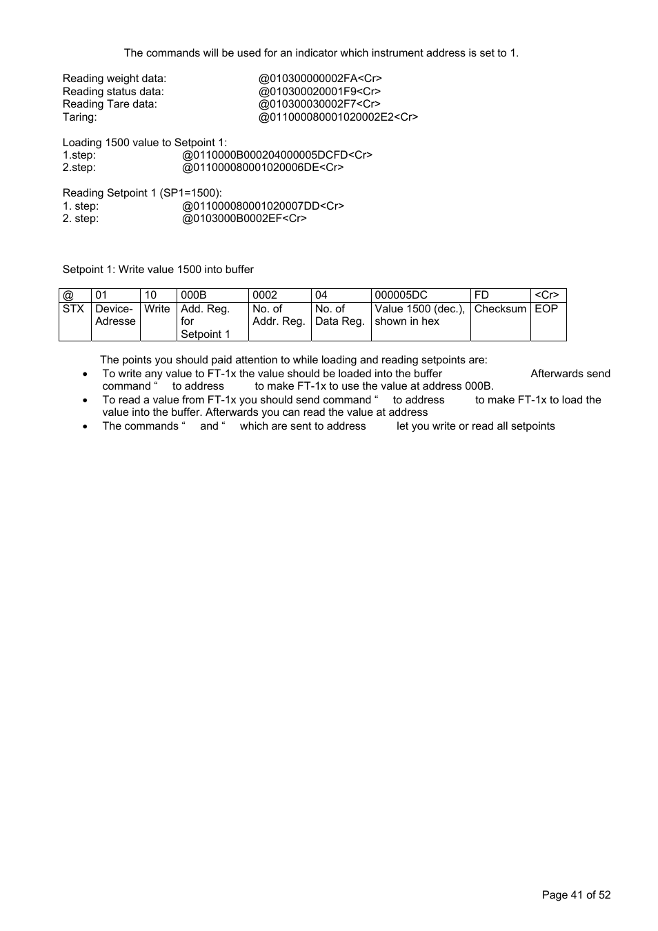 Flintec FT-11D User Manual | Page 41 / 52