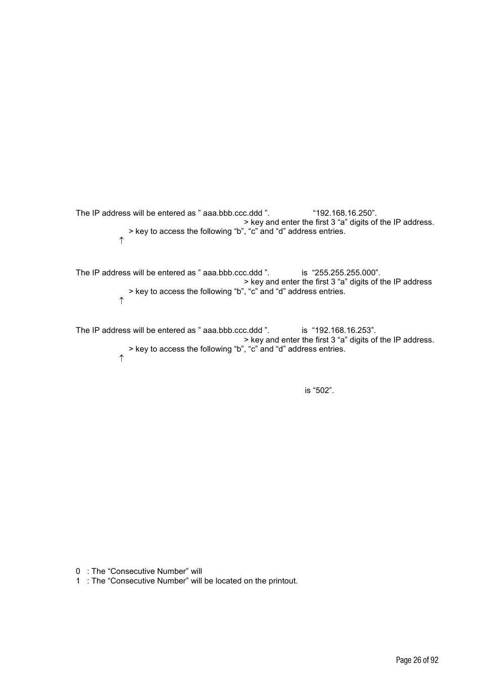 E 26, ] ethernet (only ft-10 en), ] printer | Flintec FT-10xx User Manual | Page 27 / 82