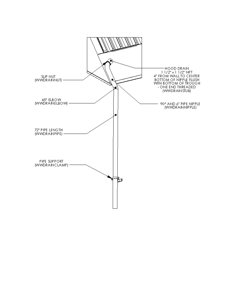 Drain assembly | FloAire Fully Integrated Self Cleaning System User Manual | Page 12 / 28