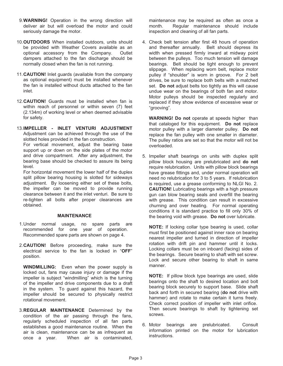 FloAire USI-FA User Manual | Page 3 / 7