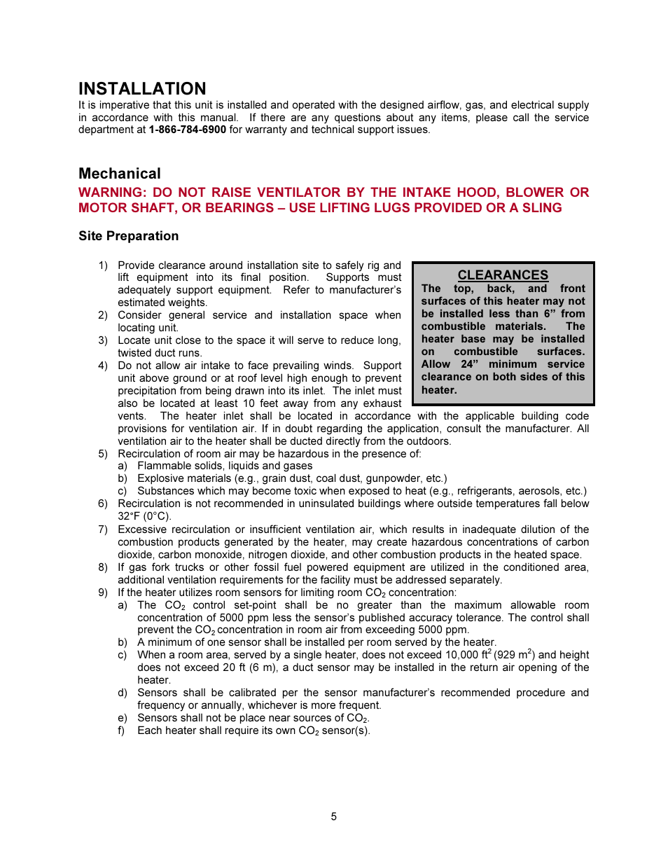 Installation, Mechanical | FloAire F-D Installation User Manual | Page 5 / 32