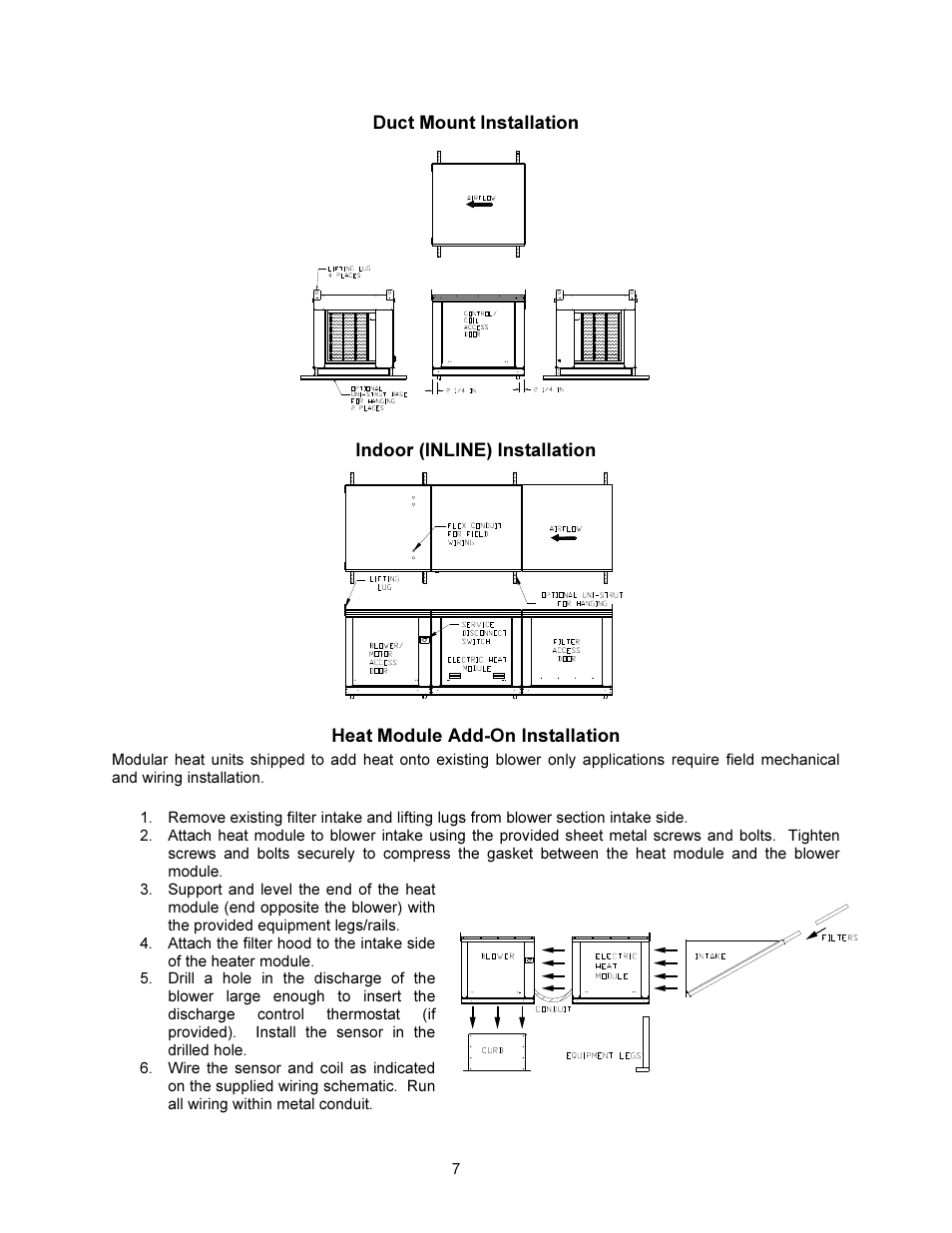 FloAire STAGED ELECTRIC HEAT MODULE User Manual | Page 7 / 24