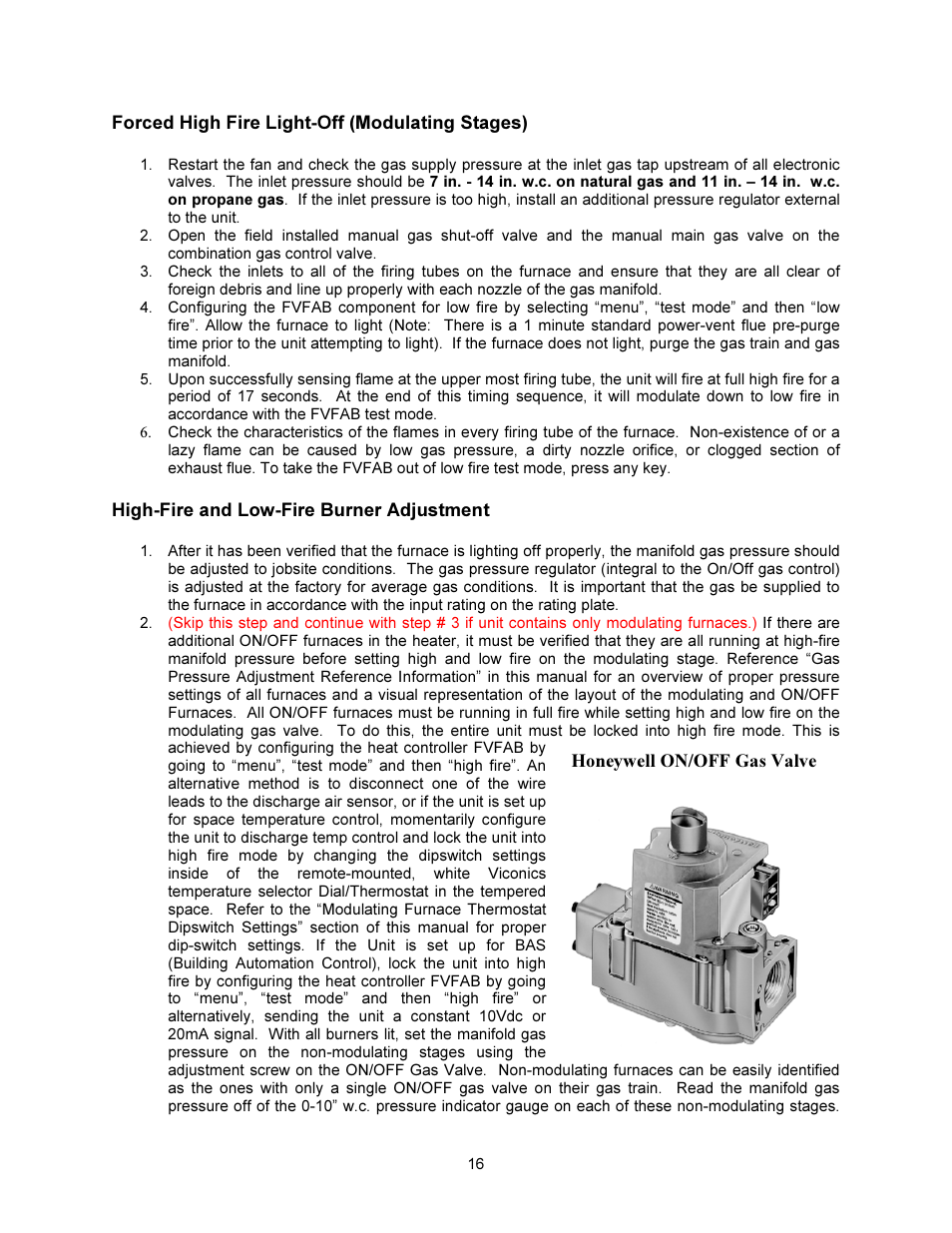 FloAire INDIRECT FIRED BENT TUBE MODULE User Manual | Page 16 / 44
