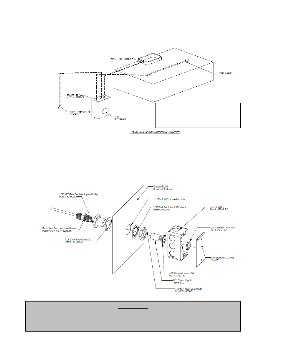 Wall mount installation (optional), Duct sensor installation, Electrical | FloAire Demand Control Ventilation System User Manual | Page 7 / 36