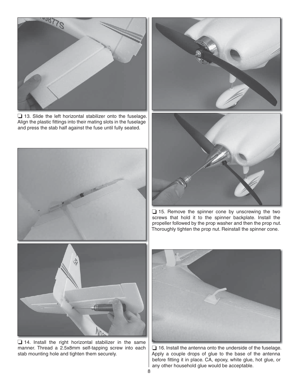 Flyzone FLZA4304 User Manual | Page 8 / 16