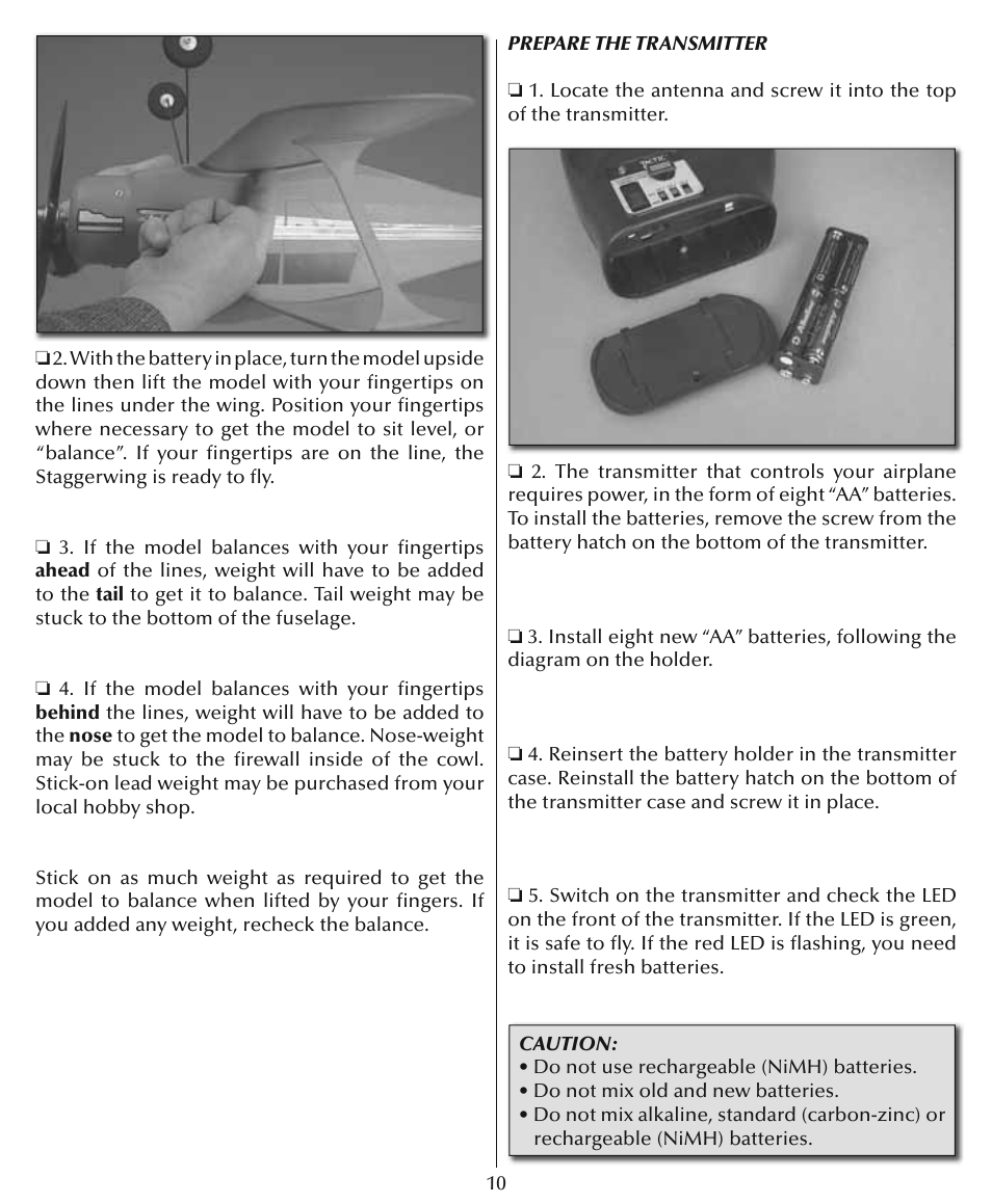 Flyzone HCAA27 User Manual | Page 10 / 16