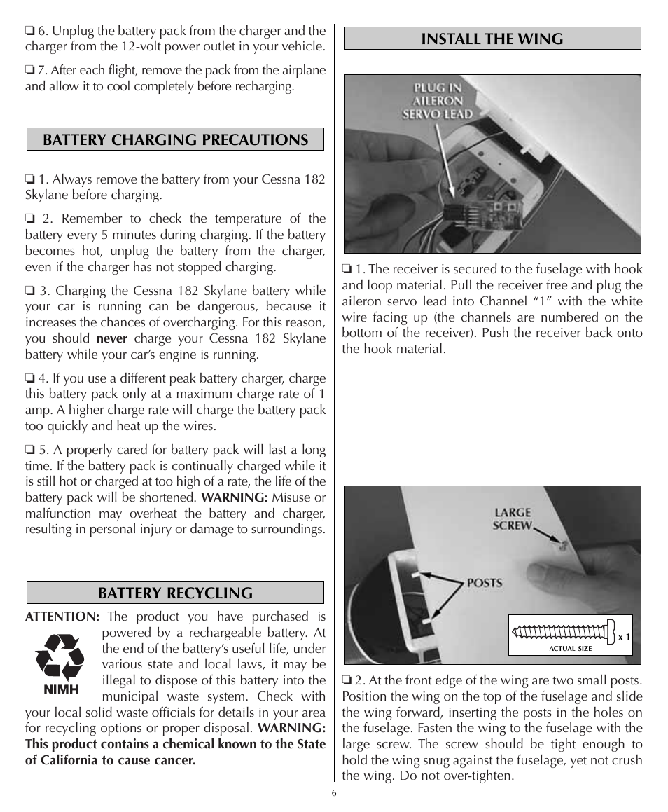 Flyzone HCAA23 User Manual | Page 6 / 16