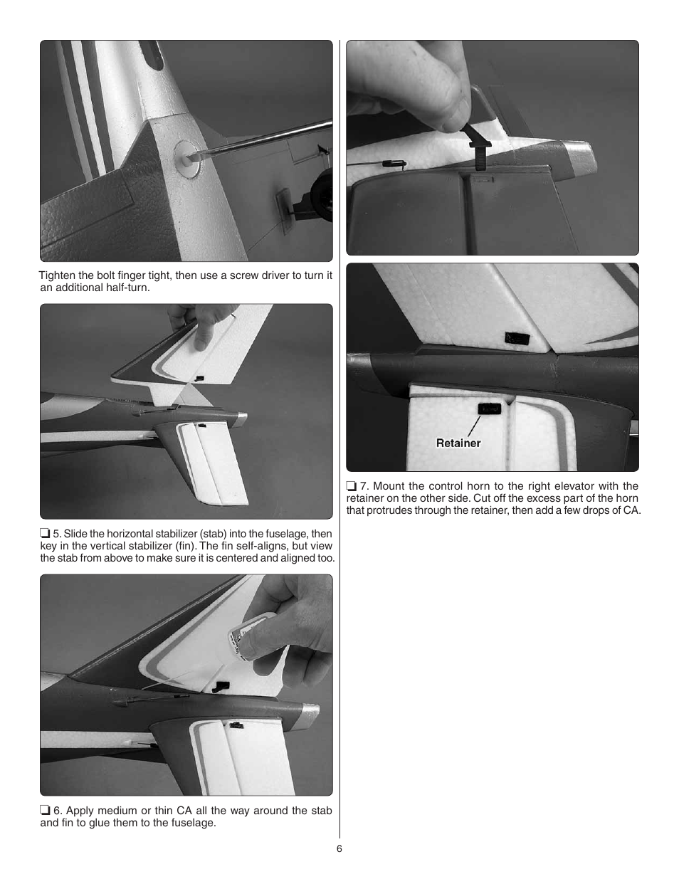 Flyzone FLZA3604 User Manual | Page 6 / 12