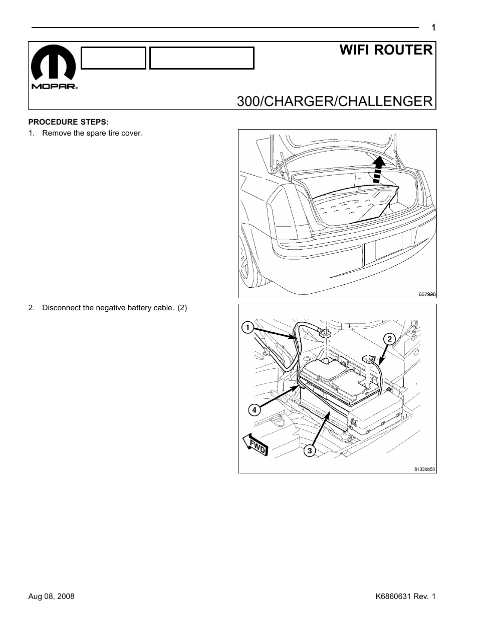 300/charger/challenger, Wifi router 300/charger/challenger | Mopar K6860631 User Manual | Page 52 / 166