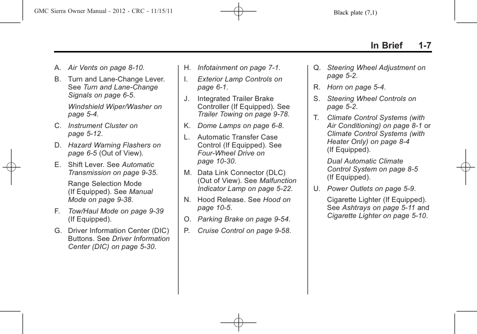 GMC 2012 Sierra User Manual | Page 13 / 556