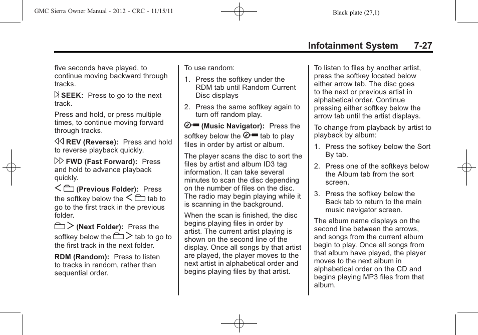 GMC 2012 Sierra User Manual | Page 237 / 556