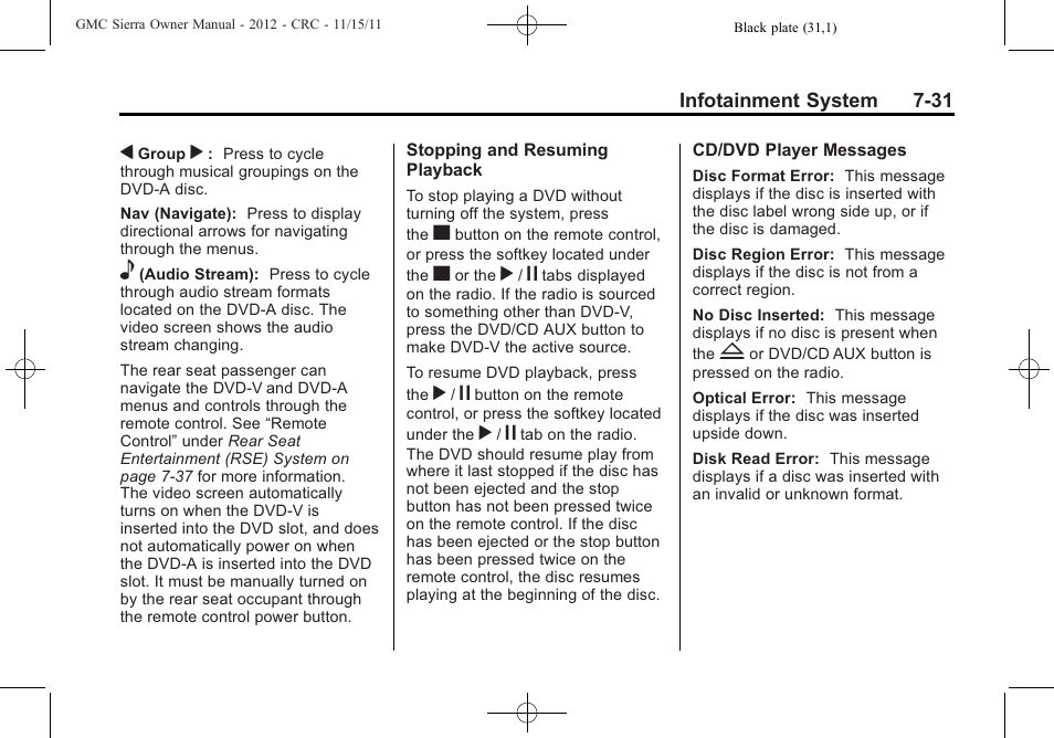 GMC 2012 Sierra User Manual | Page 241 / 556