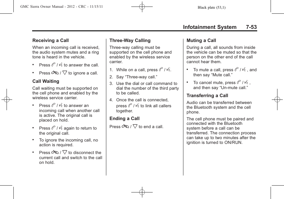 GMC 2012 Sierra User Manual | Page 263 / 556