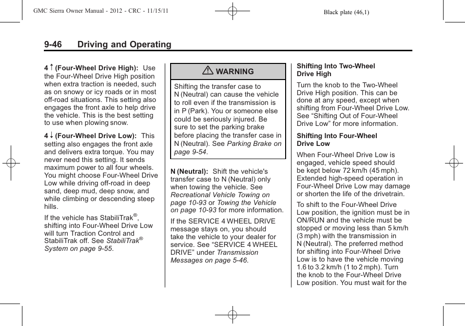 GMC 2012 Sierra User Manual | Page 322 / 556