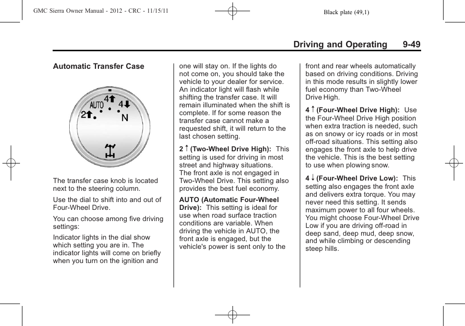 GMC 2012 Sierra User Manual | Page 325 / 556