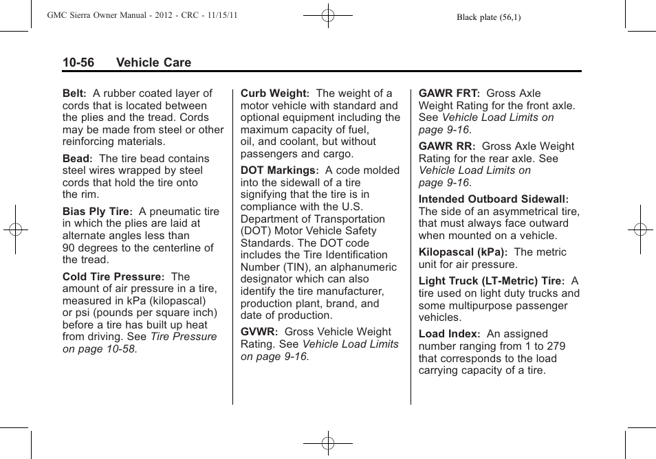 GMC 2012 Sierra User Manual | Page 442 / 556