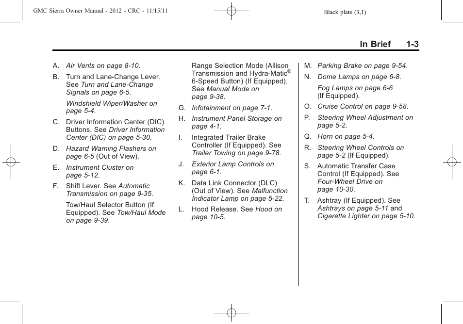 GMC 2012 Sierra User Manual | Page 9 / 556