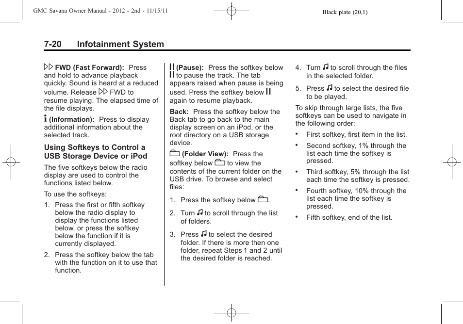 GMC 2012 Savana User Manual | Page 190 / 424