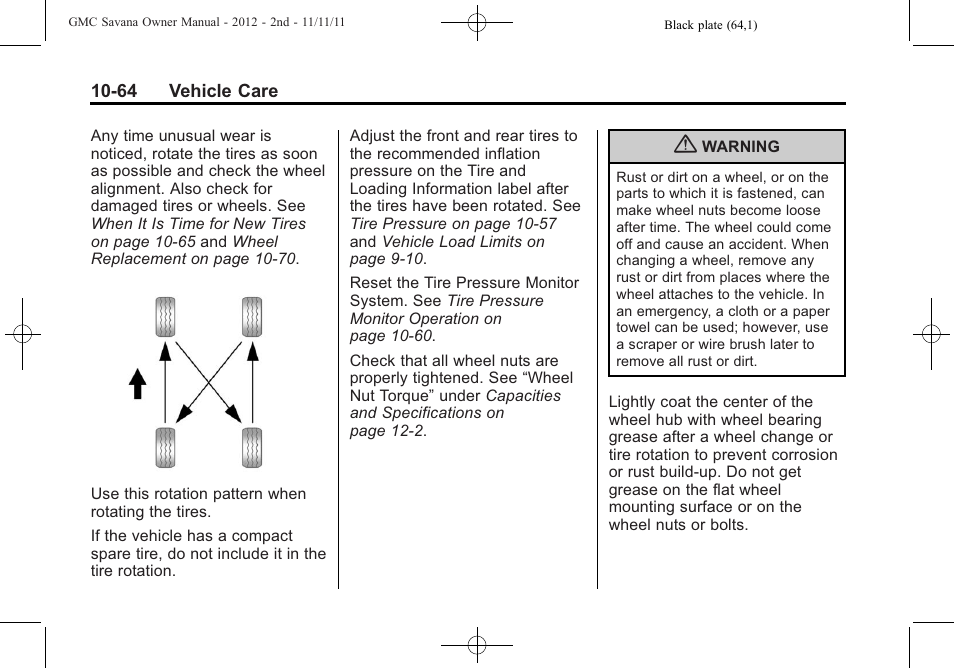 GMC 2012 Savana User Manual | Page 330 / 424
