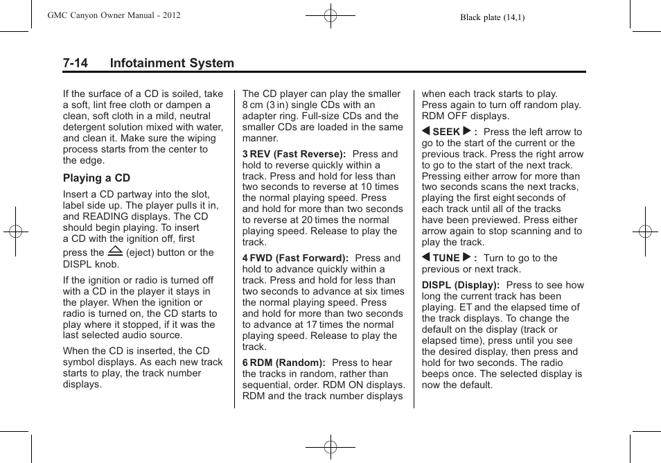 GMC 2012 Canyon User Manual | Page 156 / 386