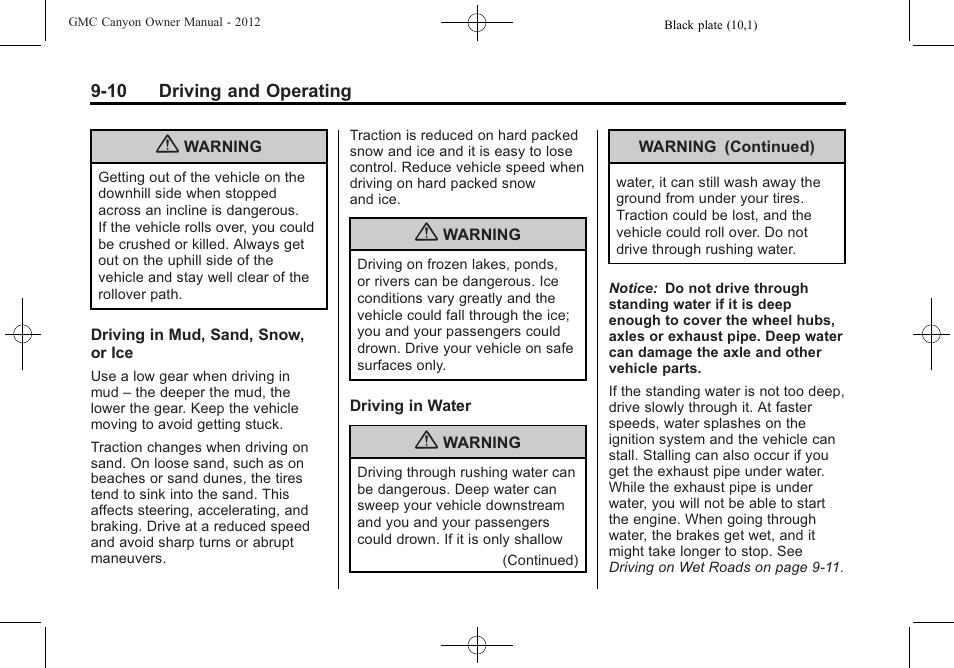 GMC 2012 Canyon User Manual | Page 182 / 386