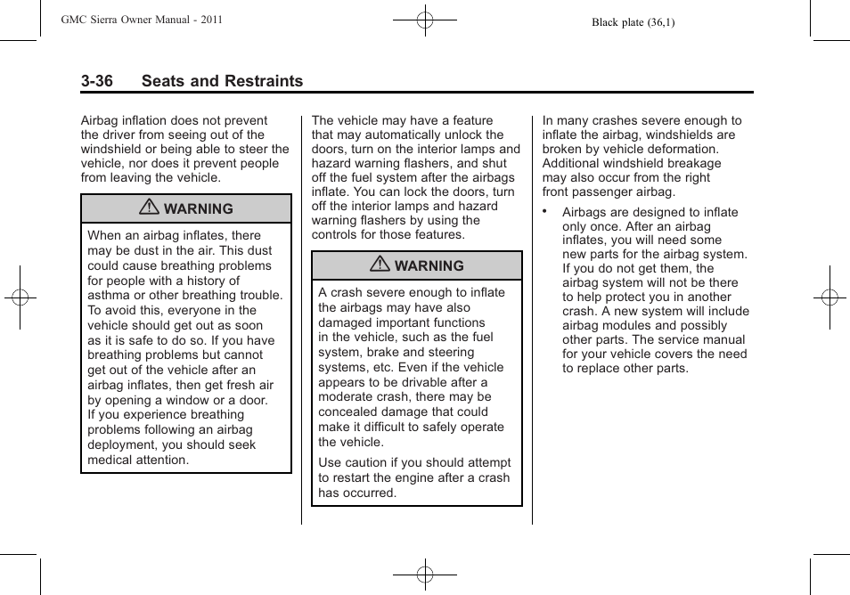 GMC 2011 Sierra User Manual | Page 104 / 594