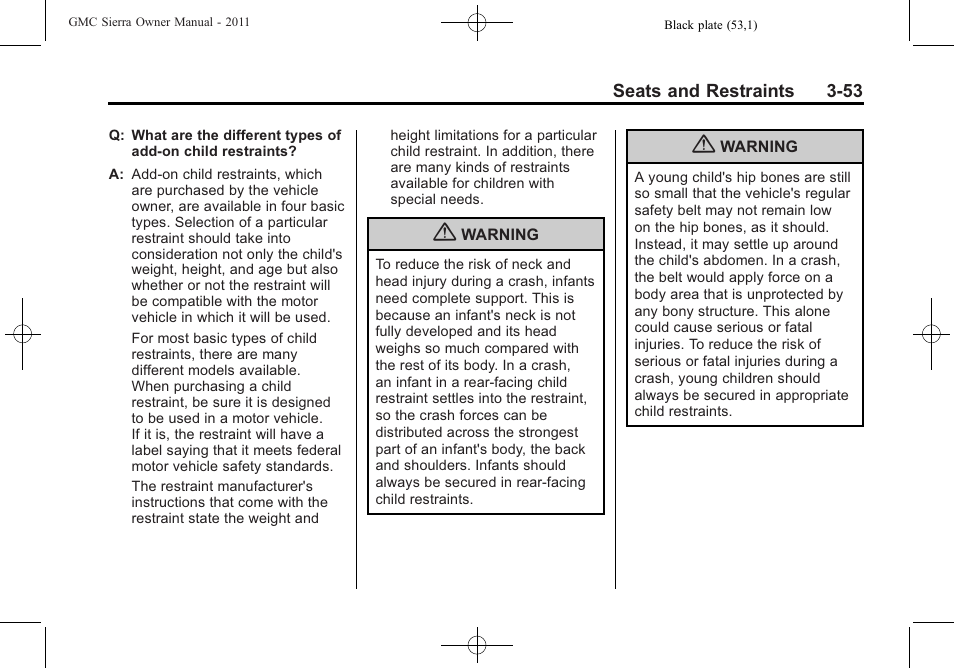 GMC 2011 Sierra User Manual | Page 121 / 594