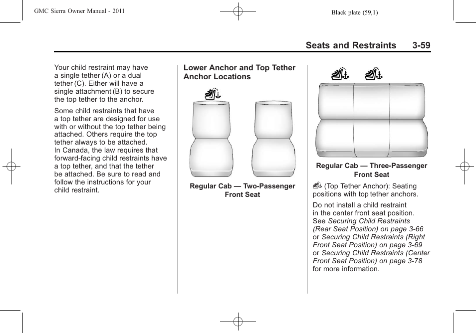 GMC 2011 Sierra User Manual | Page 127 / 594