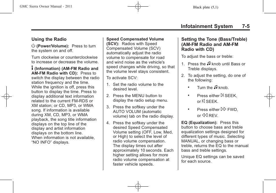 GMC 2011 Sierra User Manual | Page 231 / 594