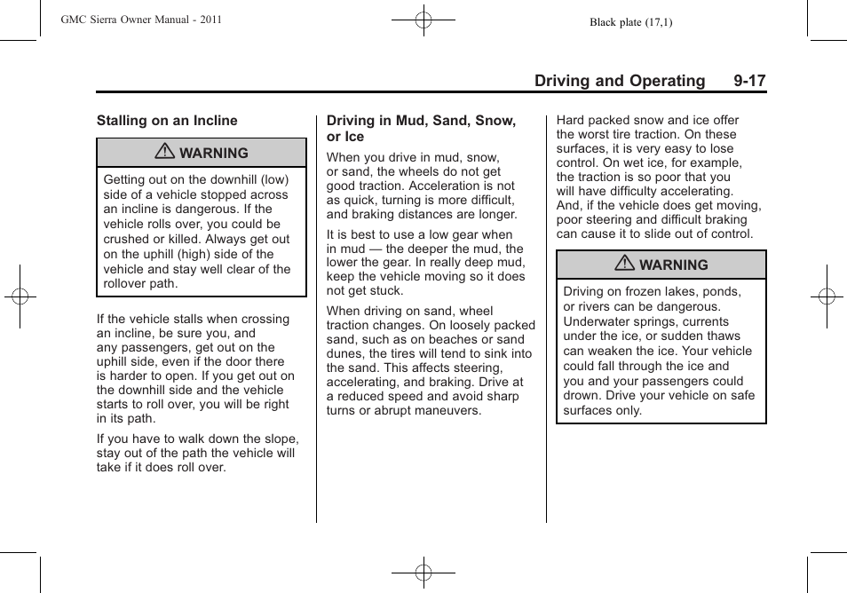 GMC 2011 Sierra User Manual | Page 311 / 594