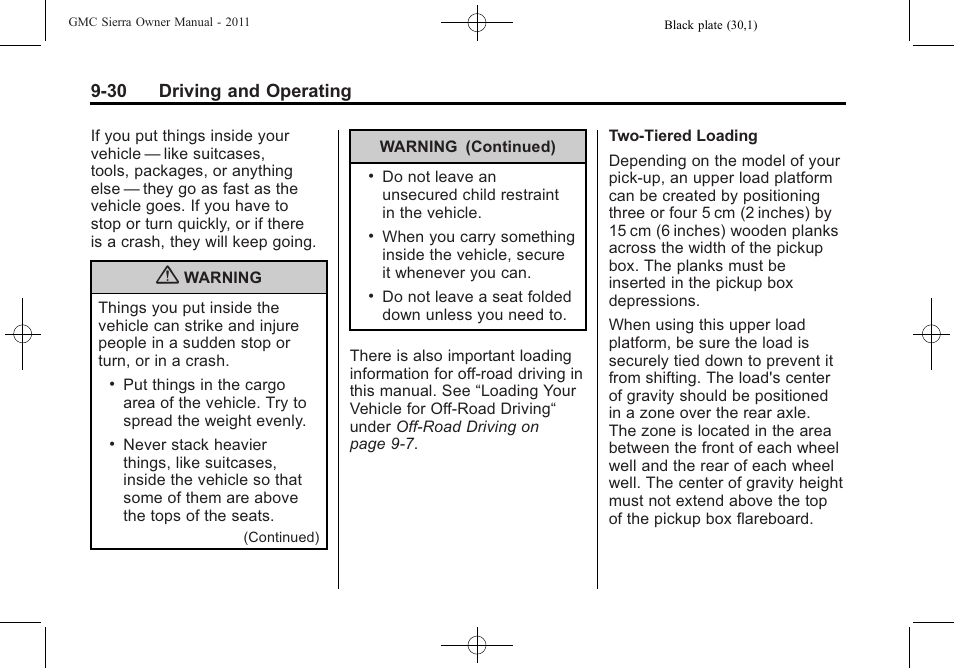 30 driving and operating | GMC 2011 Sierra User Manual | Page 324 / 594