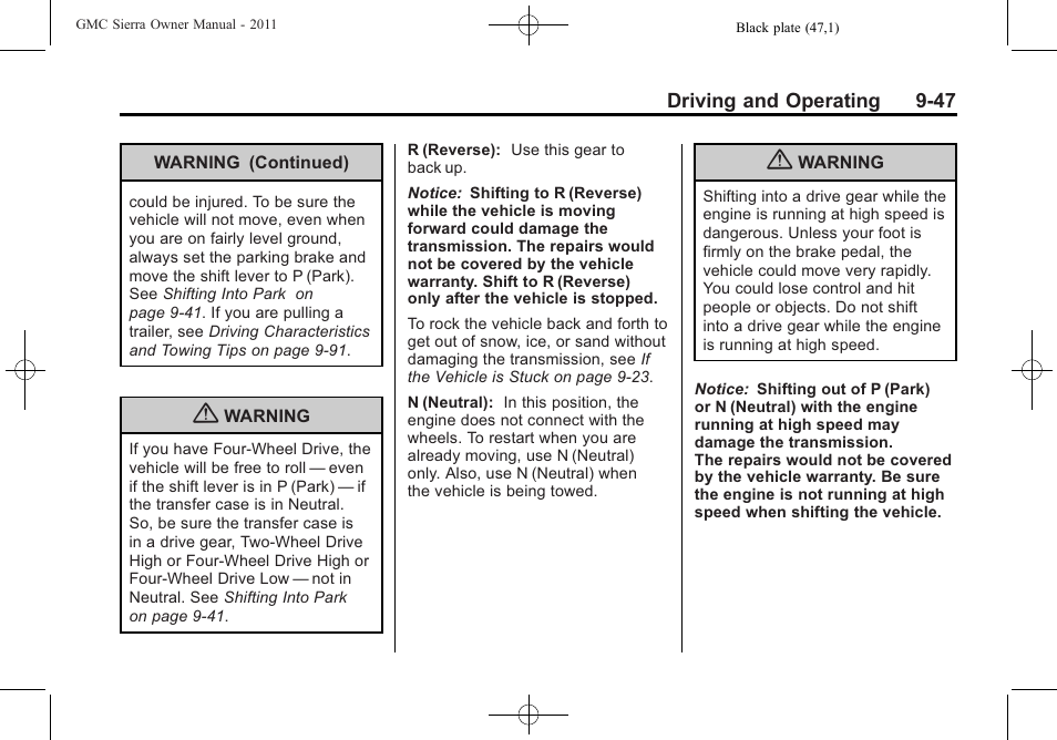 GMC 2011 Sierra User Manual | Page 341 / 594