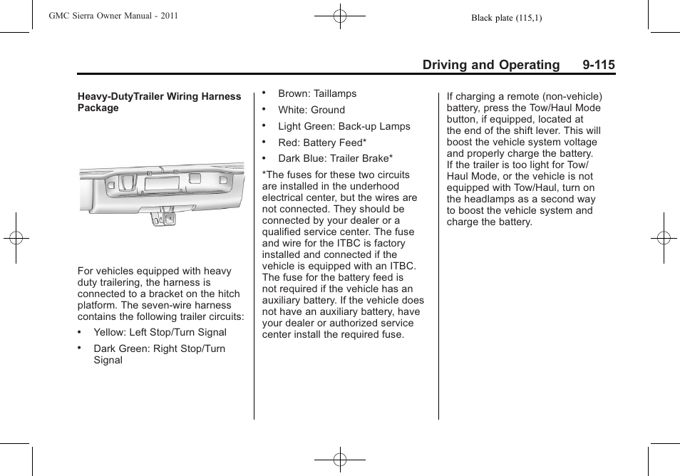 Driving and operating 9-115 | GMC 2011 Sierra User Manual | Page 409 / 594