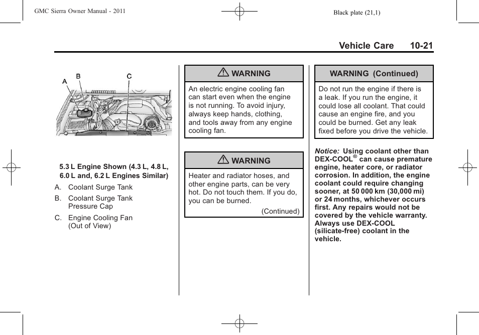 GMC 2011 Sierra User Manual | Page 445 / 594
