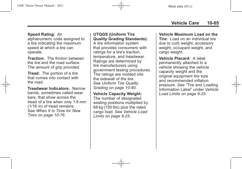 GMC 2011 Sierra User Manual | Page 489 / 594