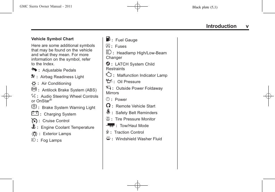 GMC 2011 Sierra User Manual | Page 5 / 594