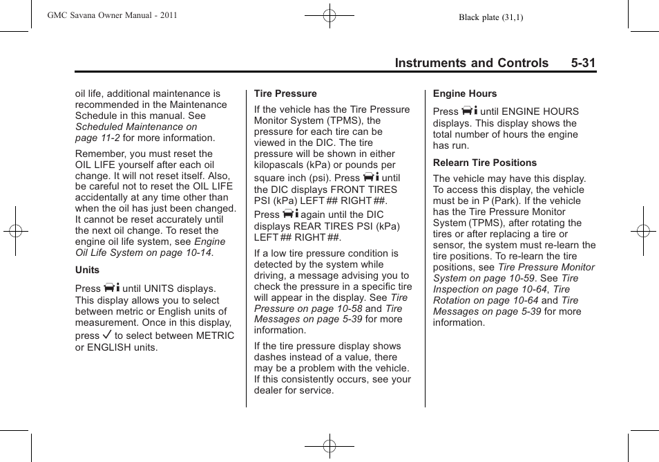 GMC 2011 Savana User Manual | Page 147 / 410